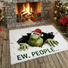 Load image into Gallery viewer, &quot;EW. PEOPLE..&quot; - Playful Green Monster Doormat - Personalized Gifts for Movie Lovers Doormat PopCulturePrints
