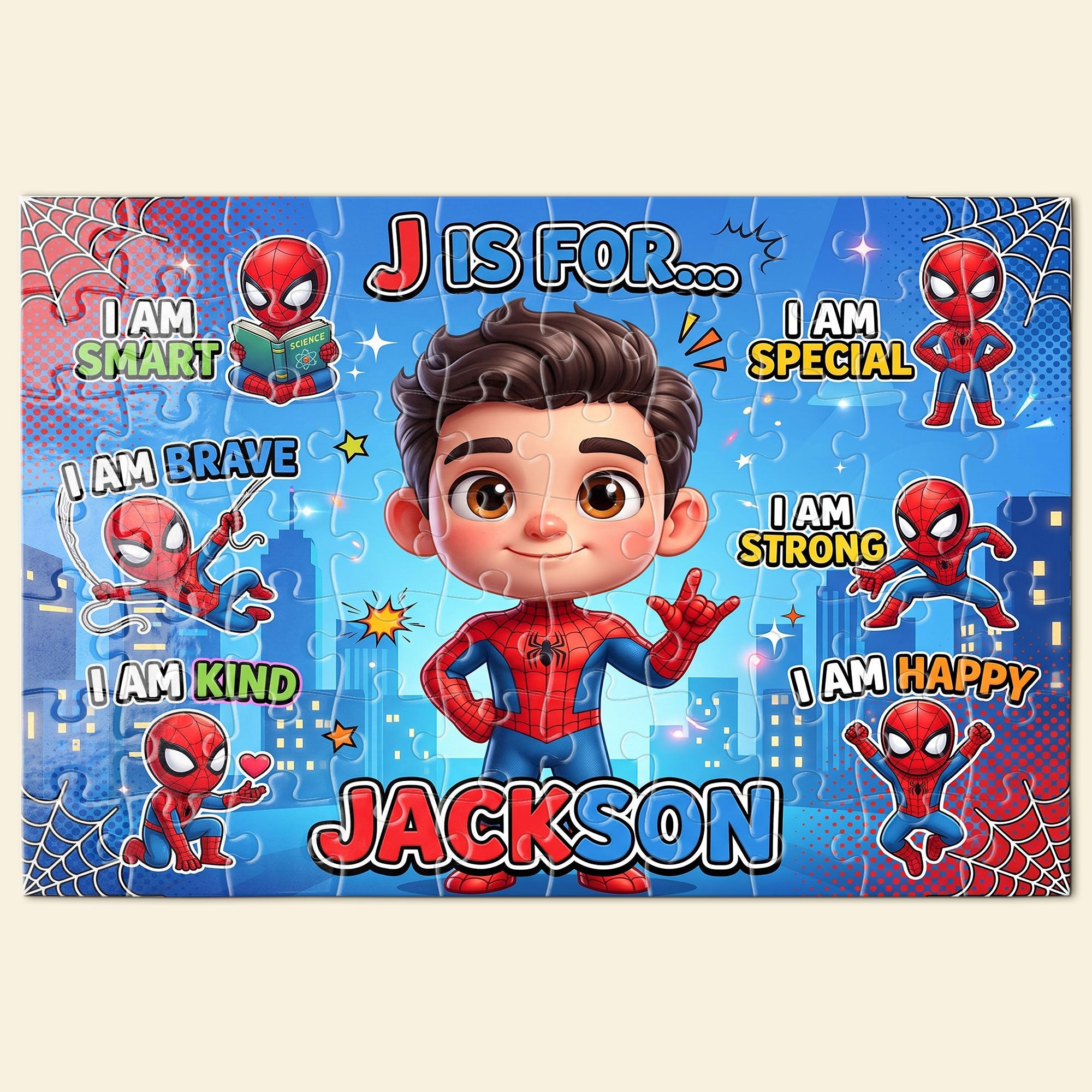 Brave & Kind Jigsaw Puzzle - Personalized Gift for Kids