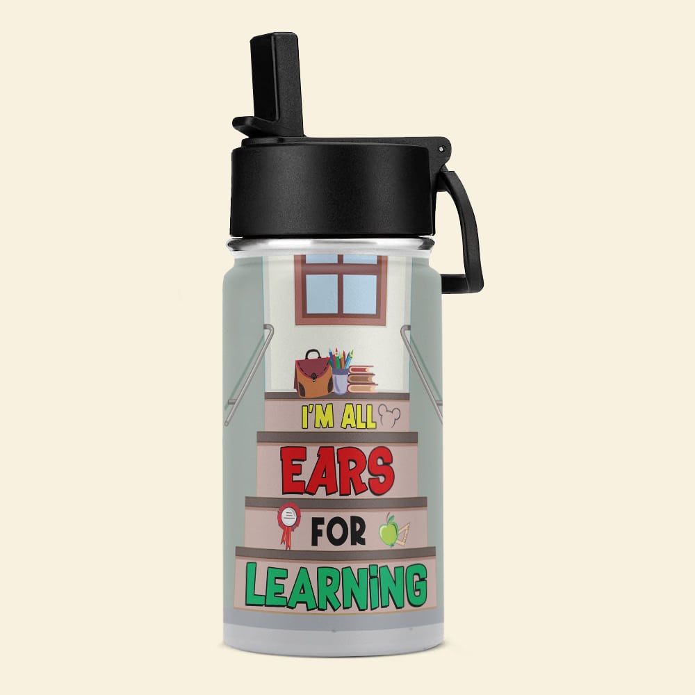 Personalized Kid's Tumbler - All Ears for Learning Theme Kid Tumbler PopCulturePrints
