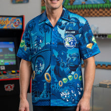 Load image into Gallery viewer, “Gotta Go Fast!” - Fast Journey Hawaiian Shirt - Personalized Gift for Sonic Fans Hawaiian Shirts PopCulturePrints
