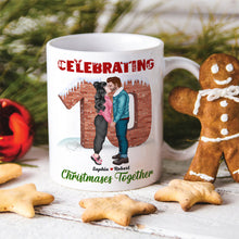 Load image into Gallery viewer, Personalized Christmas Couple Mug - Celebrating Love
