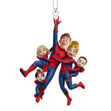 Load image into Gallery viewer, Swing into Fun with Our Spider-Man Family Car Hanging Ornament - Personalized Gifts for Family
