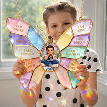 Load image into Gallery viewer, Spread Joy with 'I Am Unique' - Custom Photo Suncatcher Ornament for Kids Ornament PopCulturePrints
