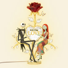 Load image into Gallery viewer, Spooky Love Light Box - Personalized Gift for Couples Light Box PopCulturePrints
