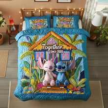 Load image into Gallery viewer, Together Since 2005 - Personalized Lovely Couple Quilt Bedding Set Bedding Set PopCulturePrints
