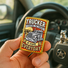 Load image into Gallery viewer, “Fighting the Forces of Stupid Every Day” - Personalized Trucker Lighter for Truckers Lighter PopCulturePrints
