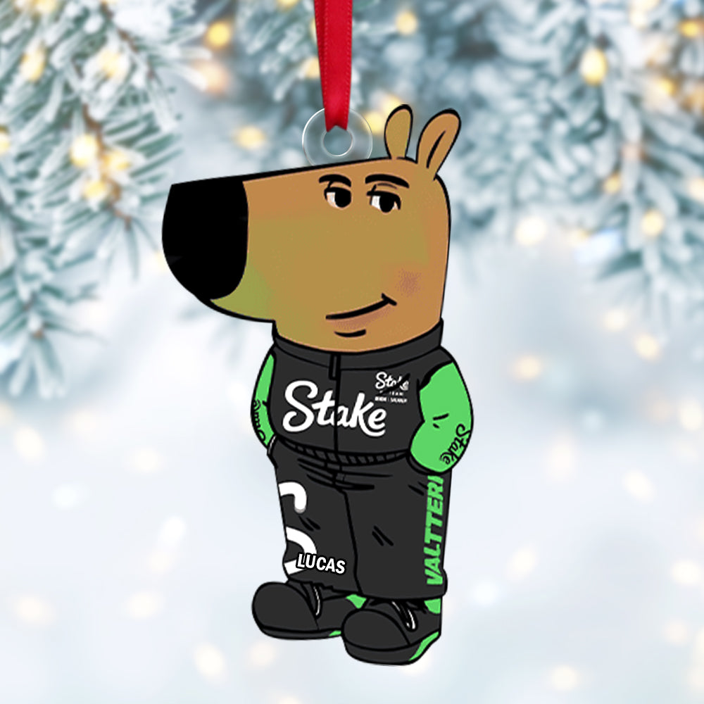 Custom Funny Racing Lover Christmas Ornament – F1-Themed Gift Ornament PopCulturePrints