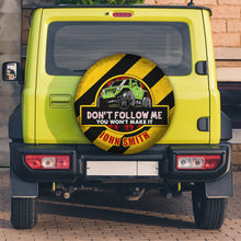 Load image into Gallery viewer, Personalized Off-Road Spare Tire Cover - &#39;Don&#39;t Follow Me&#39; Jeep Design
