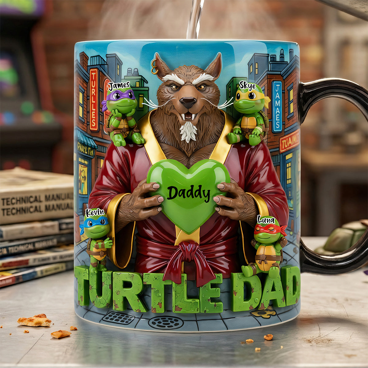 “Legendary Dad: Master of Fun!” - Customizable Legendary Dad Magic Coffee Mug - Gift for Dad, Grandpa & More Coffee Mug PopCulturePrints