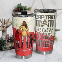 Load image into Gallery viewer, Personalized Sci-Fi Mom Tumbler - Captain Mom Gift Tumbler Cup PopCulturePrints
