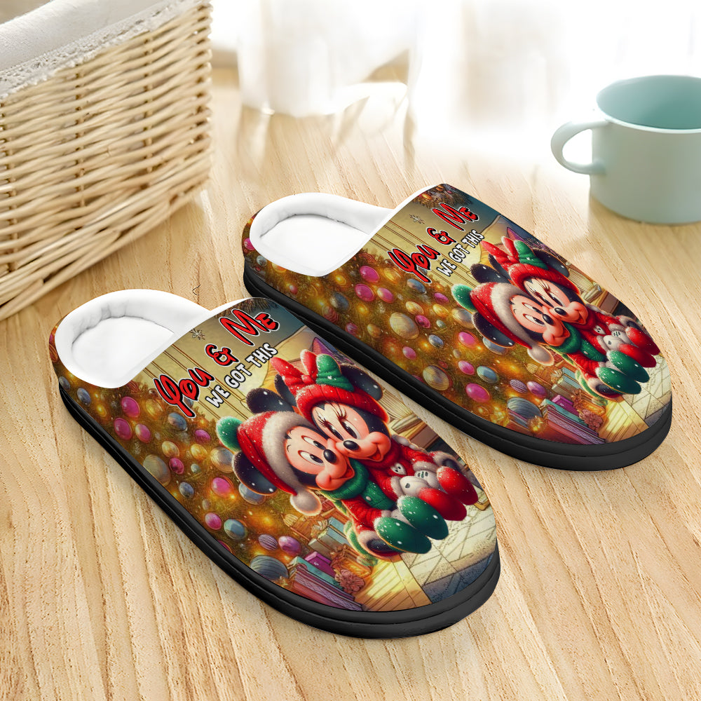 Personalized Christmas Slippers for Couples - You & Me Shoes PopCulturePrints