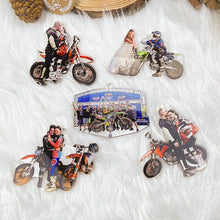 Load image into Gallery viewer, Personalized Motocross Photo Ornaments Ornament PopCulturePrints
