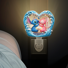 Load image into Gallery viewer, You're My Favorite Experiment - Cute Alien Couple Acrylic Night Light Night Lights PopCulturePrints

