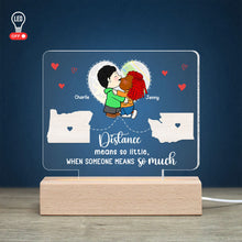 Load image into Gallery viewer, Custom LED Map Light for Couples - Personalized Gift Led Night Light PopCulturePrints
