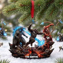 Load image into Gallery viewer, Clash Of Titans: A Personalized Christmas Ornament for Epic Fans Ornament PopCulturePrints
