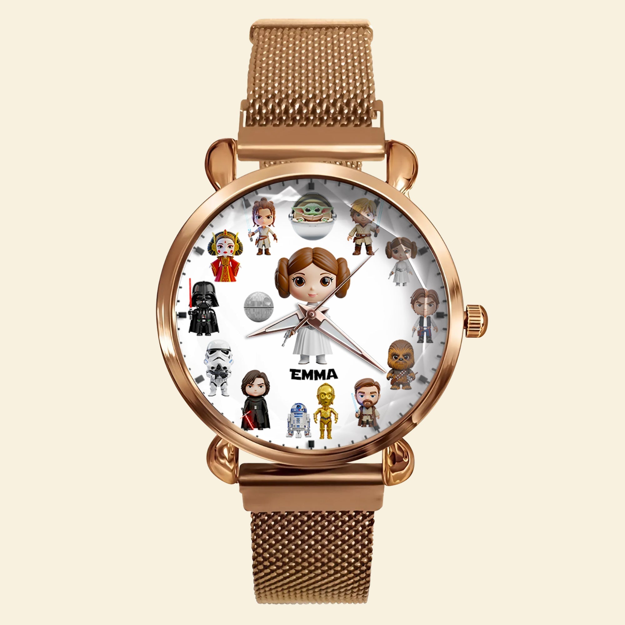 "Time to Shine!" - Cosmic Captain Quartz Watch - Personalized Gift for Star Wars Fans Quartz Watch PopCulturePrints