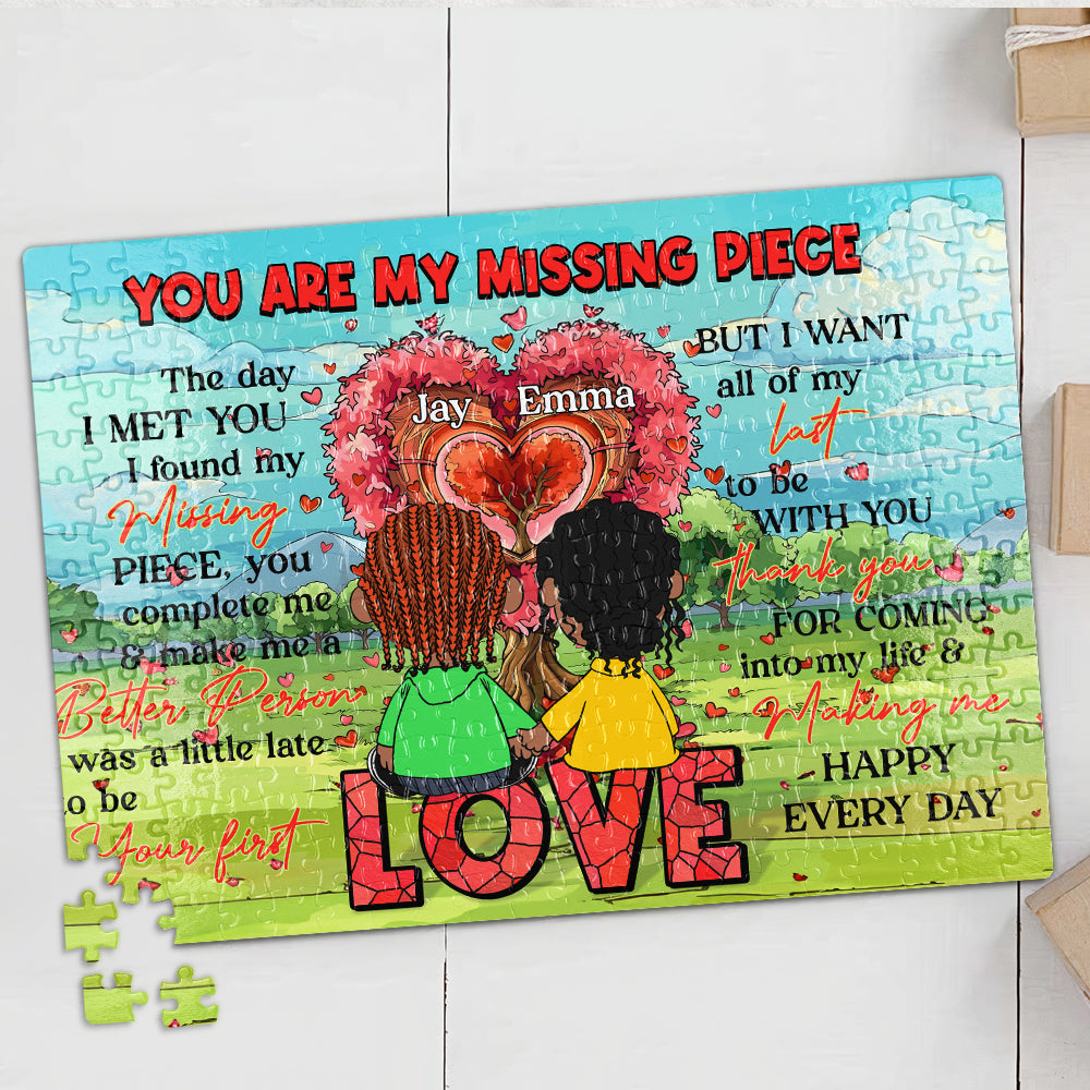 Personalized Couples Jigsaw Puzzle - You Are My Missing Piece Gift Jigsaw Puzzles PopCulturePrints