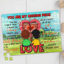 Load image into Gallery viewer, Personalized Couples Jigsaw Puzzle - You Are My Missing Piece Gift Jigsaw Puzzles PopCulturePrints
