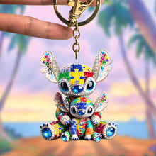 Load image into Gallery viewer, &quot;Cherish Every Moment With Your Loved Ones&quot; - Autism Dad Keychain - Personalized Gift for Dad, Grandpa, and More Keychains PopCulturePrints

