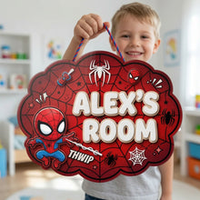 Load image into Gallery viewer, Hero Room Door Acrylic Sign - Personalized Gifts For Kid 03naqn020726 Acrylic Sign PopCulturePrints
