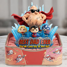 Load image into Gallery viewer, “Best Dad Ever” - Funny Dad &amp; Tiny Swimmers Acrylic Plaque - Personalized Gift for Dads, Grandpas, and Fathers Shaped Plaques PopCulturePrints
