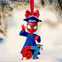 Load image into Gallery viewer, "Celebrate Achievements with a Smile!" - Cute Buddy Graduate Ornament - Personalized Gift for Graduation Ornament PopCulturePrints
