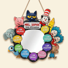Load image into Gallery viewer, I Am Enough! - Cute Teacher Mirror - Personalized Gifts For Teacher Mirror PopCulturePrints
