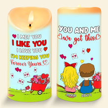 Load image into Gallery viewer, Personalized LED Candle for Couples - Unique Romantic Valentine&#39;s Day Gifts Led Candle PopCulturePrints

