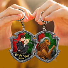 Load image into Gallery viewer, Personalized Harry Potter Couple Keychain - You Put a Spell on Me
