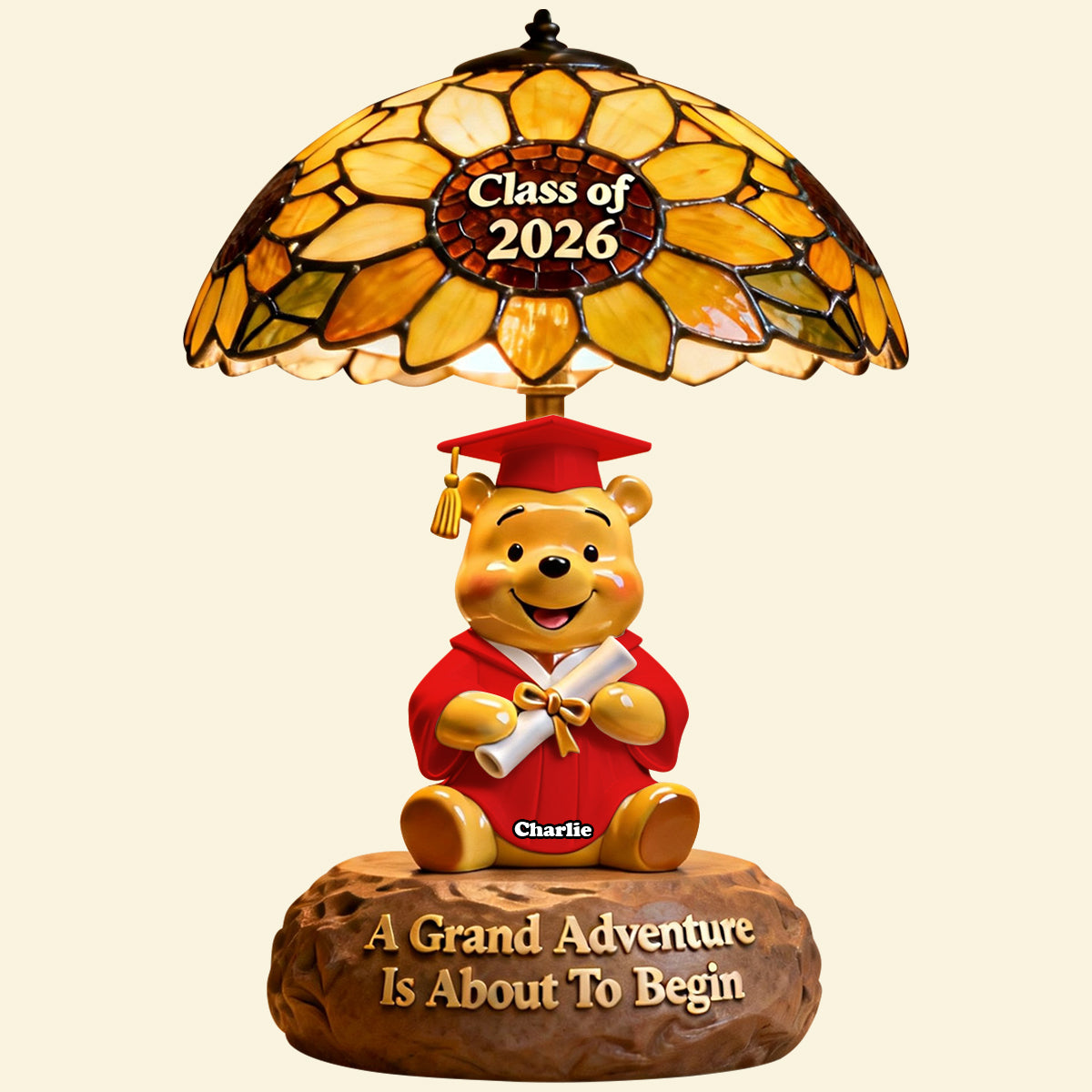 A Grand Adventure Is About To Begin - Graduation Adventure Light Box - Personalized Gift for Graduates Light Box PopCulturePrints
