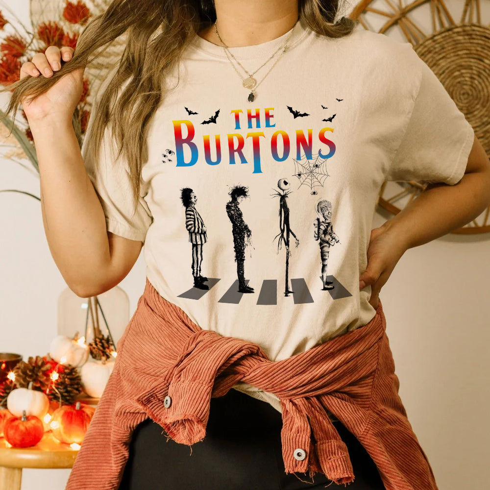 Tim Burton-Inspired Halloween T-Shirt for Horror Fans