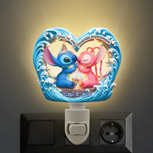 Load image into Gallery viewer, You're My Favorite Experiment - Cute Alien Couple Acrylic Night Light Night Lights PopCulturePrints

