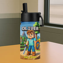 Load image into Gallery viewer, &quot;Unleash Your Inner Hero!&quot; - Personalized Pixel Adventure Kid Tumbler - Custom Gift for Boys and Girls Tumbler Cup PopCulturePrints
