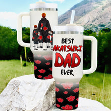 Load image into Gallery viewer, Personalized Akatsuki Dad Tumbler Gift for Father&#39;s Day Tumbler Cup PopCulturePrints
