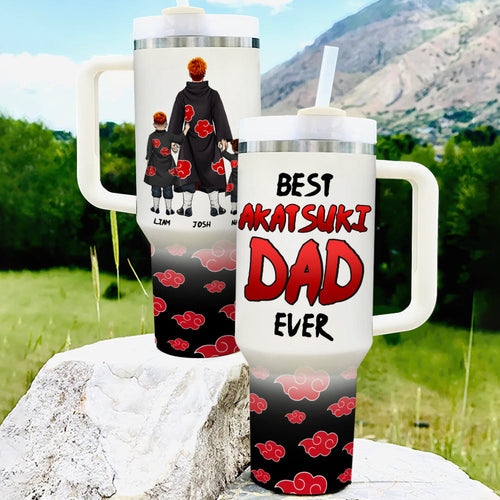 Personalized Akatsuki Dad Tumbler Gift for Father's Day Tumbler Cup PopCulturePrints