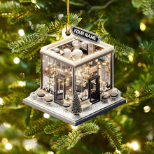 Load image into Gallery viewer, Personalized Nail Salon Acrylic Ornament for Her Ornament PopCulturePrints
