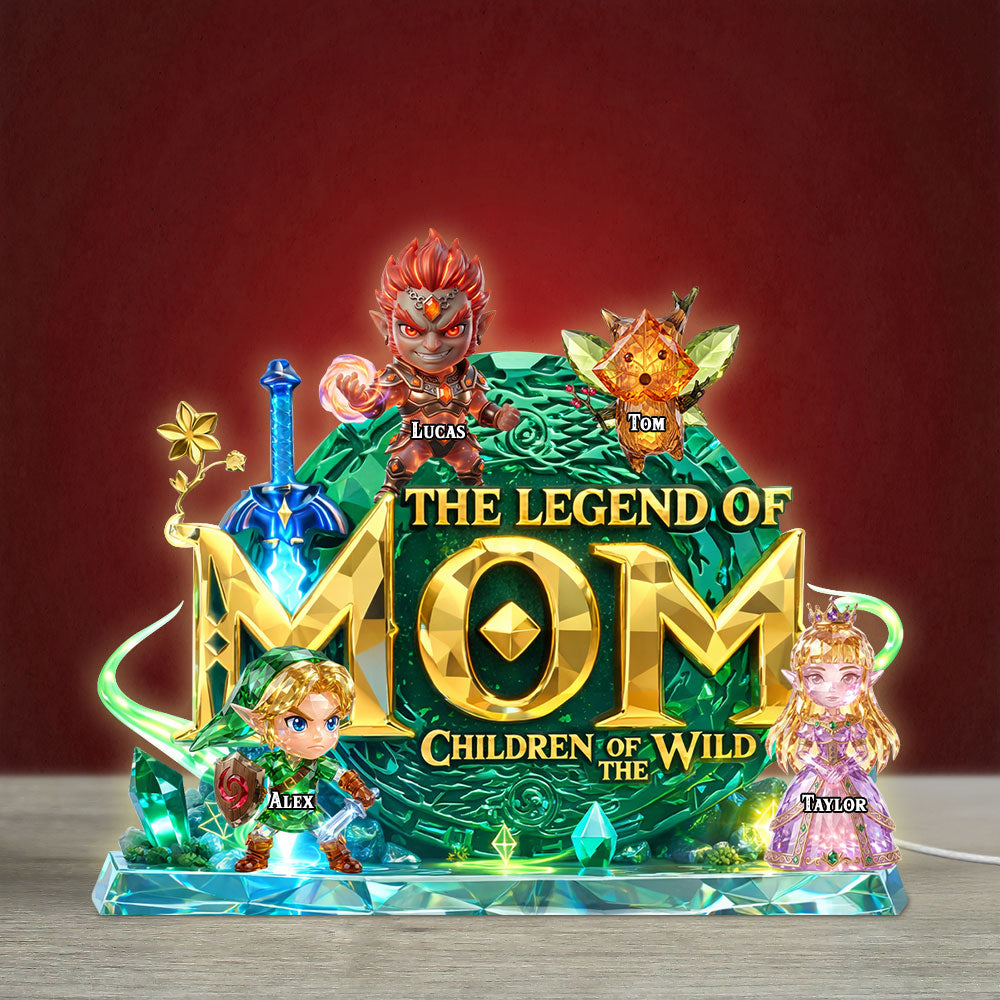 “Honor the Legend of Mom” - Personalized Light Box - Unique Gift for Mom, Grandma, and More Light Box PopCulturePrints