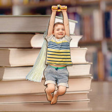 Load image into Gallery viewer, Personalized Wooden Bookmark for Kids - Playful Swing Design Bookmarks PopCulturePrints
