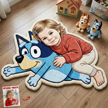 Load image into Gallery viewer, “Bring Joy Home!” - Custom Photo Custom Shape Doormat - Personalized Gifts for Kids and Parents
