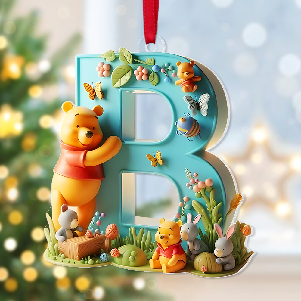 Personalized Movie-Themed Christmas Ornament - Custom Letter Design Ornament PopCulturePrints