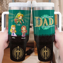 Load image into Gallery viewer, Personalized Best Dad Ever Tumbler - Custom Father&#39;s Day Gift Tumbler Cup PopCulturePrints

