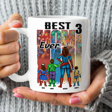 Load image into Gallery viewer, Best Mom Ever - Personalized Super Mom Coffee Mug Coffee Mug PopCulturePrints

