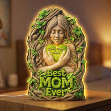 Load image into Gallery viewer, Best Mom Ever - Custom Nature Light Box for Mother's Day Light Box PopCulturePrints
