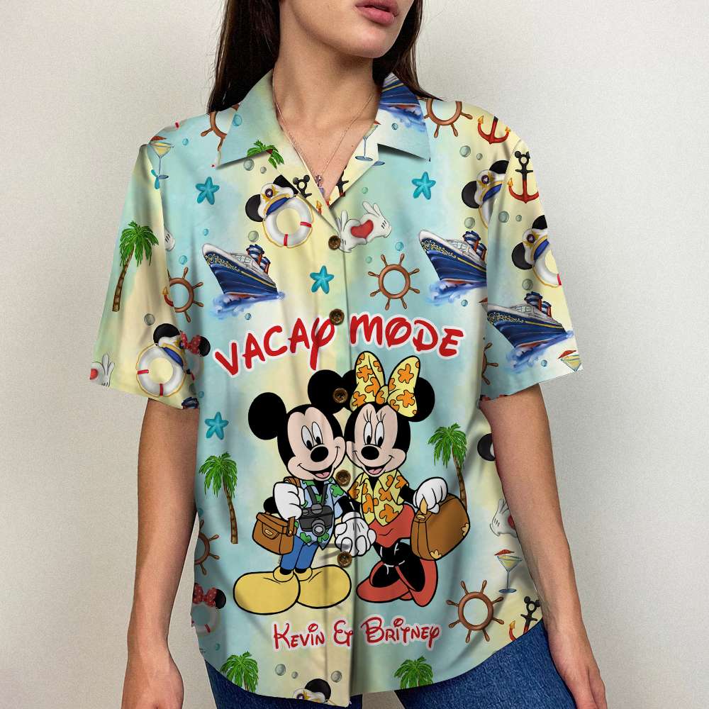 Personalized Hawaiian Shirt for Couples - Vacation Mode Hawaiian Shirts PopCulturePrints