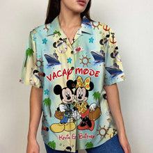 Load image into Gallery viewer, Personalized Hawaiian Shirt for Couples - Vacation Mode Hawaiian Shirts PopCulturePrints
