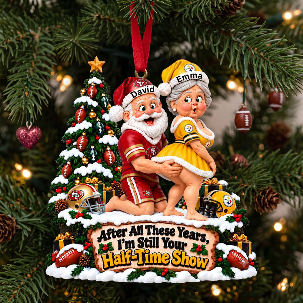A Lifetime Of Love Old Couple Ornament - Personalized Gift For Sporty Couples 06OHLU061026 Ornament PopCulturePrints