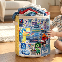 Load image into Gallery viewer, Colorful Emotions Laundry Basket - Personalized Gifts 01hatn180726 Laundry Basket PopCulturePrints
