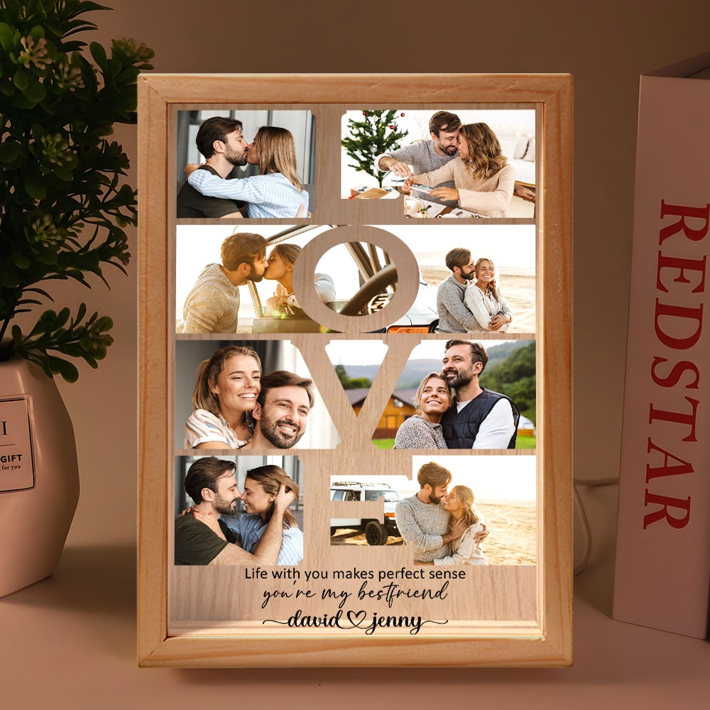Customized Light Box Photo Frame - Perfect Sense of Love PopCulturePrints