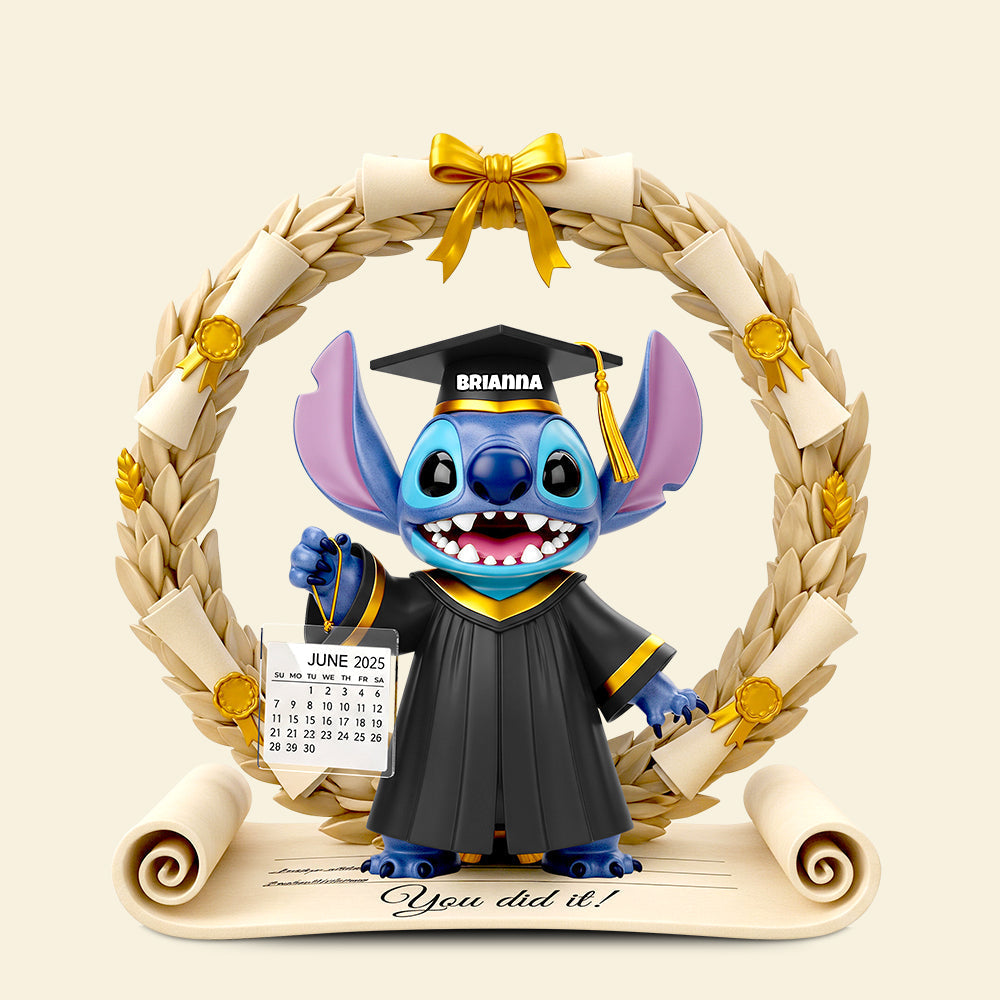 You Did It! - Personalized Graduation Acrylic Plaque - Perfect Gift for Graduates Shaped Plaques PopCulturePrints