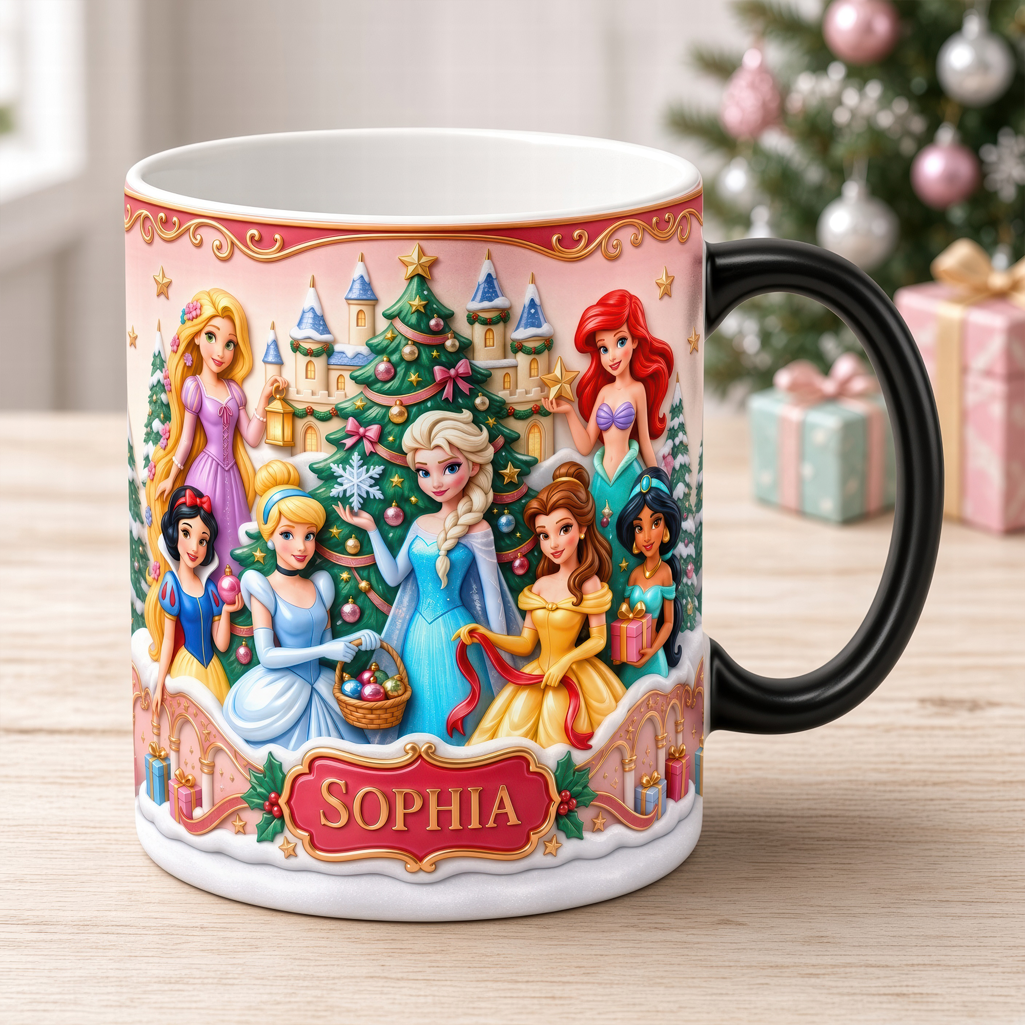 “A Fairytale Morning Awaits!” - Personalized Fairytale Magic Coffee Mug - Custom Gift for Kids, Princess Lovers, and Special Occasions
